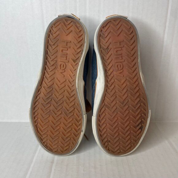 Hurley Little Kids Blue Denim Jean Lace Up Shoes Size 12 - Picture 8 of 9